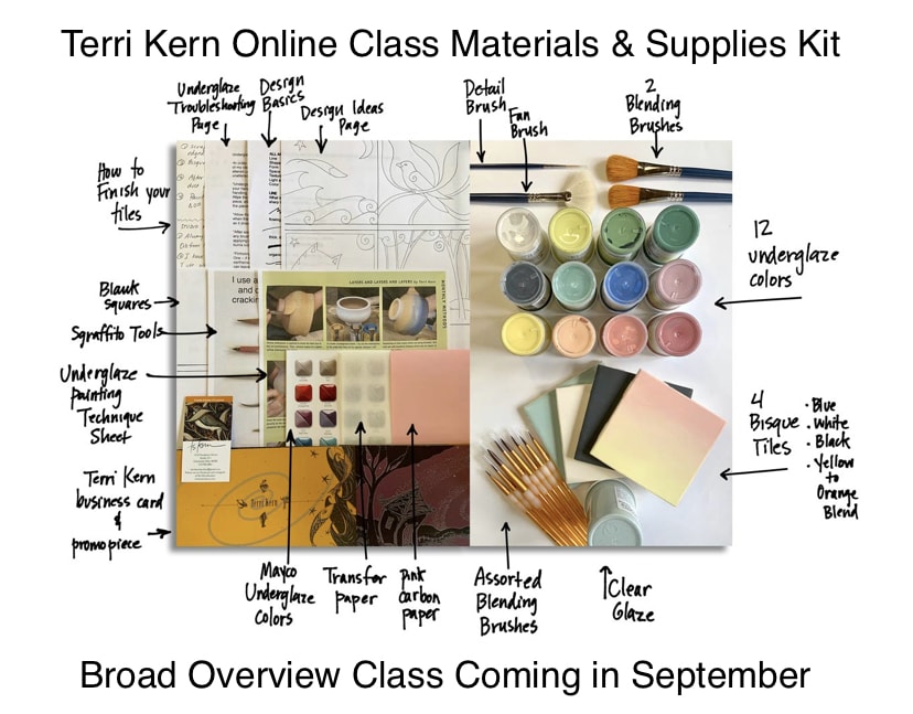 T.Kern Class Kit | Terri Kern Studios | Pendleton Art Center Studio 511